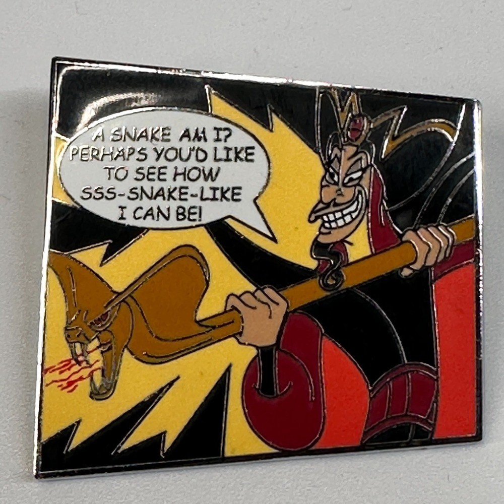 Disney Pin JAFAR A SNAKE AM I? Villains Comic Book Panel Mystery 2011 PP85854